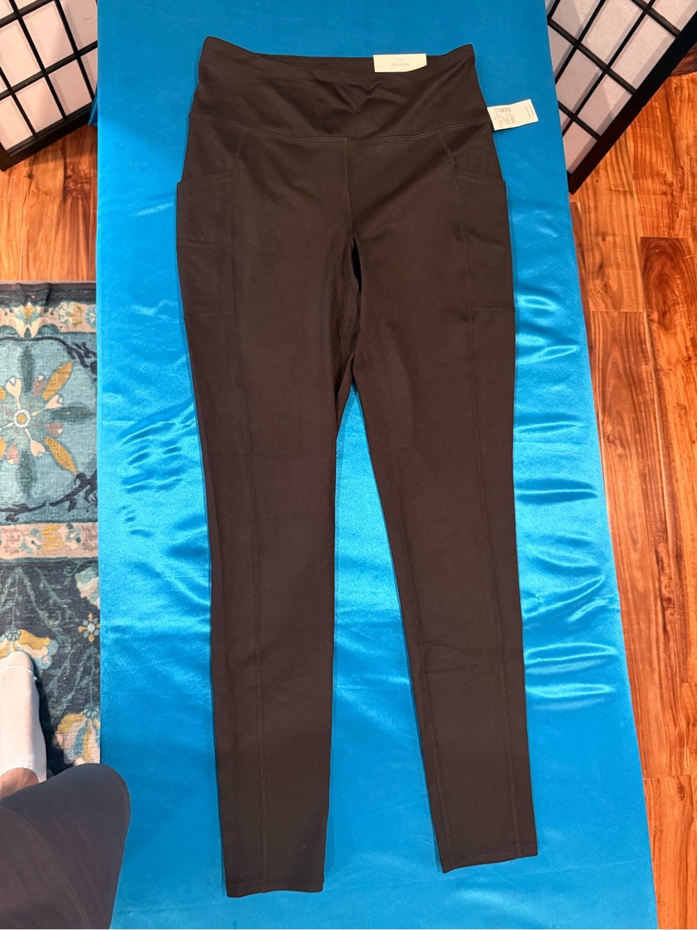 Maurices Black High-Waist Ponte Leggings with Side Pockets (G2)